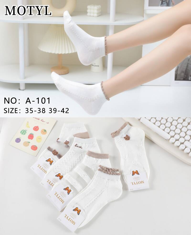 Skarpety damskie Roz 35-42, Mix kolor Paczka 40 szt